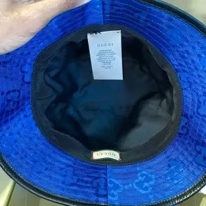Gucci | Accessories | Gucci Bucket Hat Blue Size M | Poshmark display picture 1